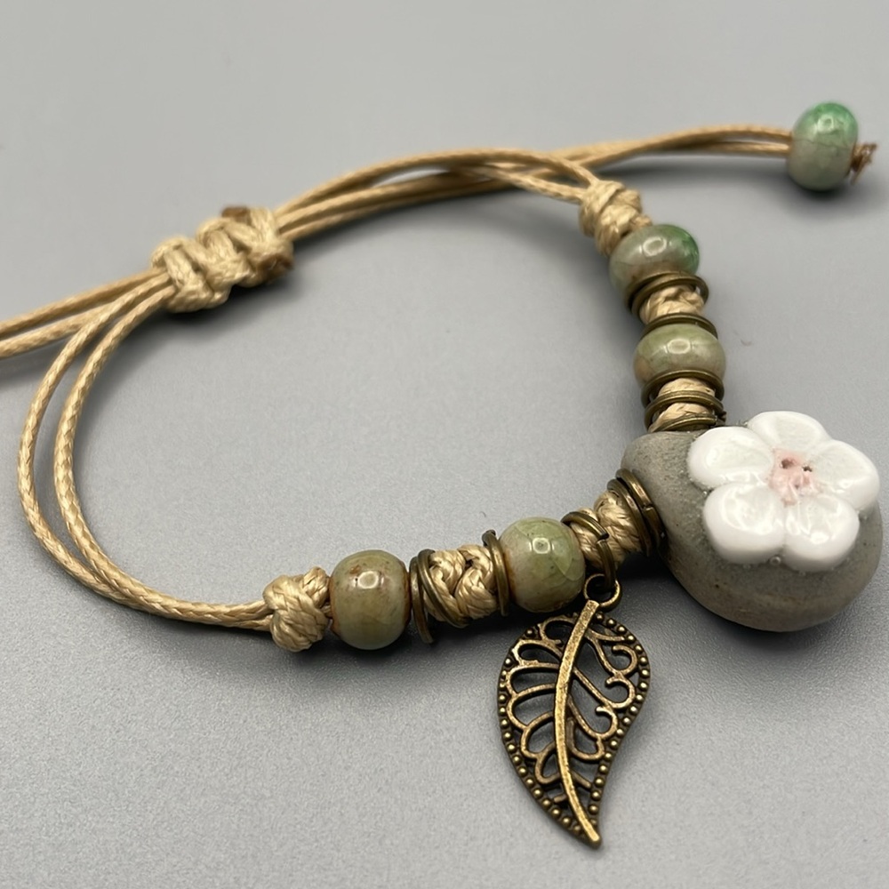 Bohemian Floral Charm Bracelet - Picture 7 of 7